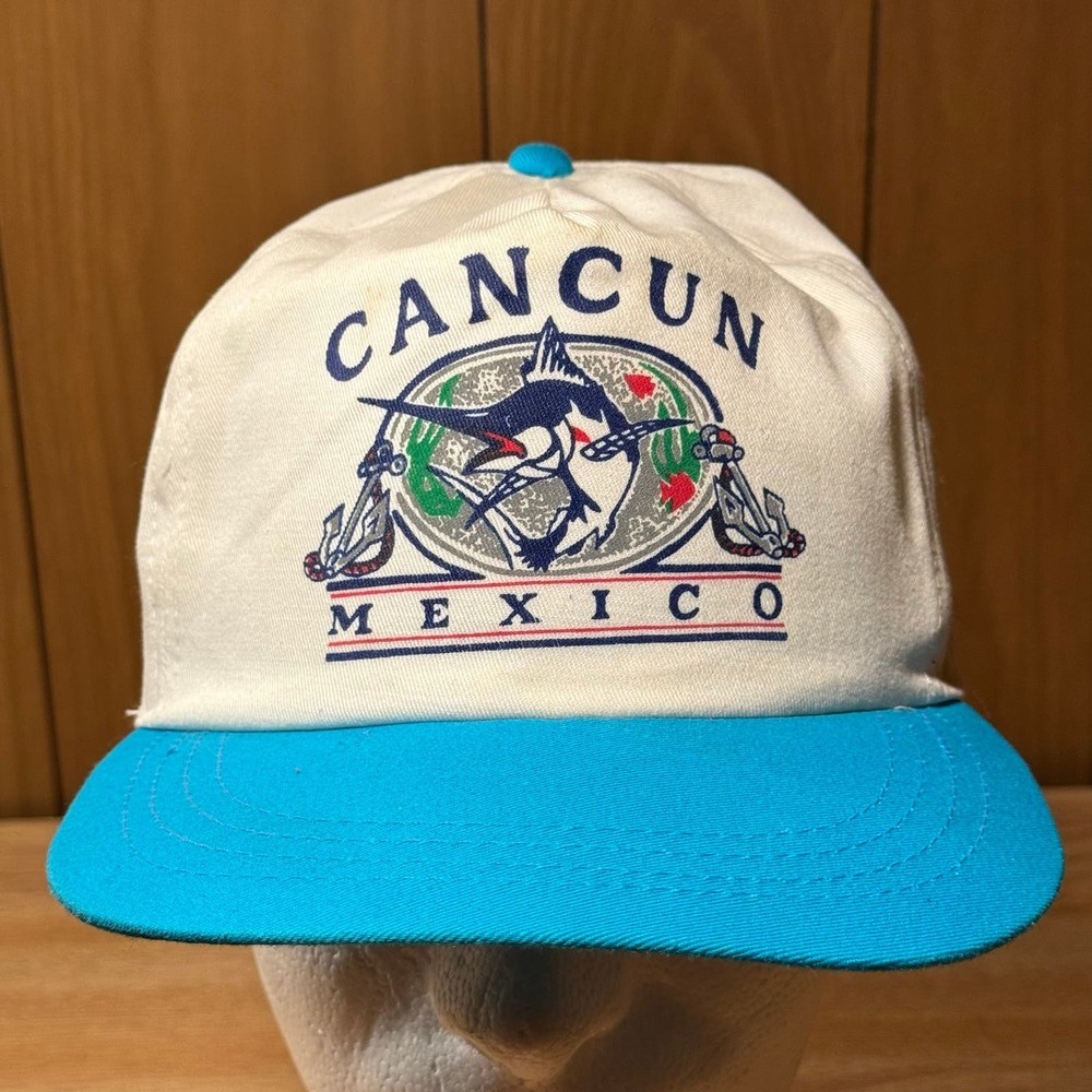 Vintage Cancun Mexico Snapback Hat‎ Cap